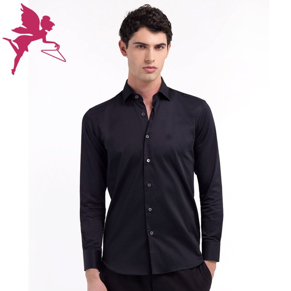 MENS ROBERTO CAVALLI Button Down Shirt with Monogram RC